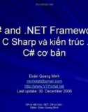 C Sharp và kiến trúc .NET. C Sharp cơ bản- P1