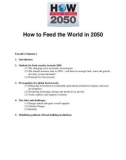 How to Feed the World in 2050