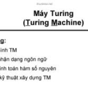 Bài giảng Tin học lí thuyết: Chương 7 - Võ Huỳnh Trâm