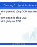 Bài giảng Lập trình hệ nhúng: Chương 3 - Phạm Văn Thuận