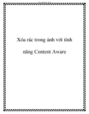 Xóa rác trong ảnh với tính năng Content Aware