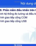 Bài giảng Hệ nhúng: Chương 5 - Phạm Văn Thuận