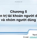 Hệ điều hành LINUX (Nguyễn Nam Trung ) - Chương 5