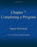 Lecture Programming principles and practice using C++: Chapter 7 - Bjarne Stroustrup