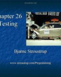 Lecture Programming principles and practice using C++: Chapter 26 - Bjarne Stroustrup