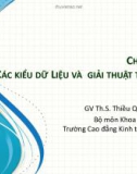 Bài giảng Cấu trúc dữ liệu và giải thuật: Chương 2 - Th.S Thiều Quang Trung