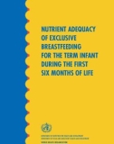 NUTRIENT ADEQUACY OF EXCLUSIVE BREASTFEEDING FOR THE TERM INFANT DURING THE FIRST SIX MONTHS OF LIFE