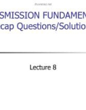 Lecture Wireless and mobile computing – Chapter 8: Transmission fundamentals recap questions/solutions