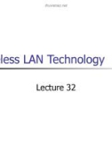 Lecture Wireless and mobile computing – Chapter 32: Wireless LAN technology