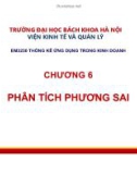 Bài giảng Thống kê ứng dụng trong kinh doanh: Chương 6 - Trường Đại học Bách khoa Hà Nội