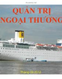 Bài giảng Quản trị ngoại thương - Chương 1: Các điều kiện thương mại quốc tế - Incoterms 2010