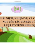 Bài giảng Khái niệm, nhiệm vụ và các nguyên tắc cơ bản của luật tố tụng hình sự