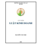 Giáo trình Luật kinh doanh - Nguyễn Văn Thu