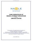 CORE PRINCIPLES OF MEDIA LITERACY EDUCATION in the UNITED STATES