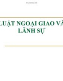 Bài giảng Luật ngoại giao và lãnh sự