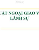 Bài giảng Luật Ngoại giao và lãnh sự - ĐH Kinh tế TP.HCM