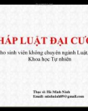 Bài giảng Pháp luật đại cương: Bài 6b - ThS. Hà Minh Ninh