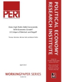 Does High Public Debt Consistently Stife Economic Growth? A Critique of Reinhart and Rogoff