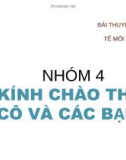 Bài thuyết trình Kinh tế môi trường