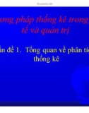 Bài giảng Phương pháp thống kê trong kinh tế và quản trị