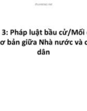 Chuyên đề luật hiến pháp nước - Bài 3