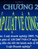 Bài giảng hay về luật kinh doanh - Trường ĐH Công Nghiệp Tp.HCM - Chương 2