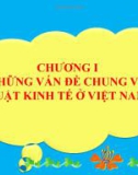 Bài giảng Pháp luật kinh tế: Chương 1 - Phạm Hải Châu