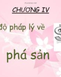 Bài giảng Luật kinh doanh - Chương 4: Chế độ pháp lý về phá sản