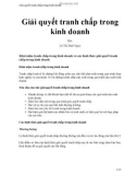 Giải quyết tranh chấp trong kinh doanh - Lê Thị Bích Ngọc