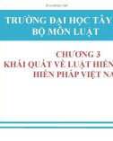 Bài giảng Pháp luật đại cương: Chương 3 - Nguyễn Minh Nhật