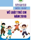 Kiến thức chung về Luật trẻ em năm 2016: Phần 1