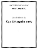 Tiểu luận: Cạn kiệt nguồn nước