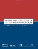 PRIMER FOR DIRECTORS OF NOT-FOR-PROFIT CORPORATIONS