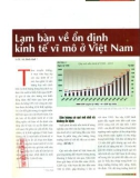 Lạm bàn về ổn định kinh tế vĩ mô ở Việt Nam