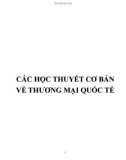 Các học thuyết cơ bản về Thương mại quốc tế