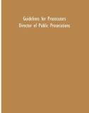 Guidelines for Prosecutors Director of Public Prosecutions