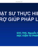 Bài giảng Luật sư thực hiện trợ giúp pháp lý - ThS. Nguyễn Hữu Ước