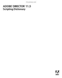 ADOBE® DIRECTOR® 11.5 Scripting Dictionary