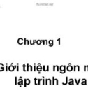 Chương 1 Giới thiệu ngôn ngữ lập trình Java