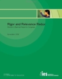 Rigor and Relevance Redux Director's Biennial Report to Congress