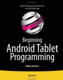 Beginning Android Tablet Programming