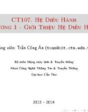 Bài giảng Hệ điều hành: Chương 1 - Trần Công Án (ĐH Cần Thơ)