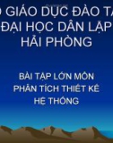 Phân tích thiết kế hệ thống