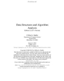 Data Structures and Algorithm Analysis in C++, Third Edition