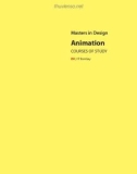 Masters in Design Animation Courses of Study