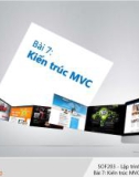 Bài giảng Lập trình Java 3 - Bài 7: Kiến trúc MVC