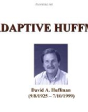 Topic 9: Adaptive Huffma