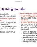 Bài giảng Mạng máy tính - Chương 7.2: Hệ thống tên miền