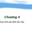 Bài giảng Công nghệ phần mềm - Chương 4: Quy trình xác định yêu cầu