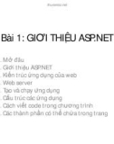 GIỚI THIỆU ASP.NET